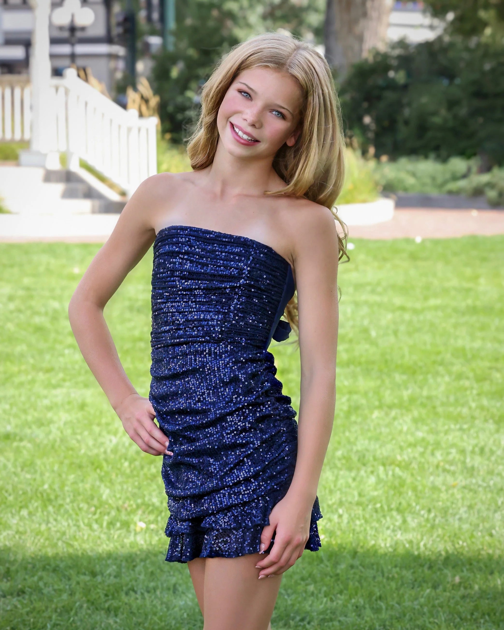 Navy Ophelia Dress